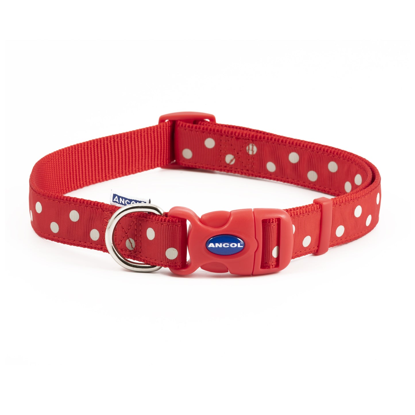 Ancol Vintage Red Polka Col S5-9