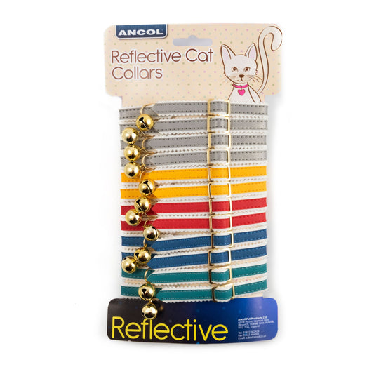 Ancol Cat Reflective Collars Card x12