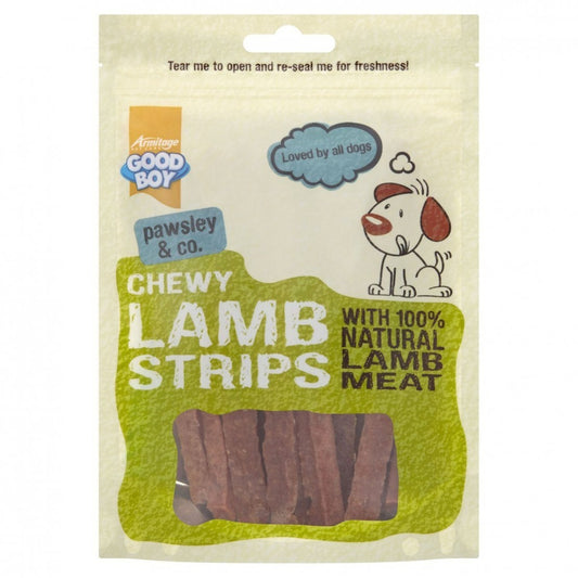 Good Boy Chewy Lamb Strips 10x80g