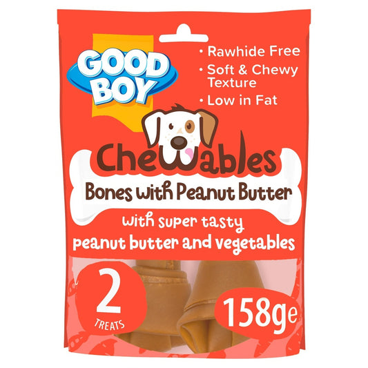 Good Boy Chewables Peanut Bt Bone 8x158g