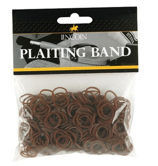 Lincoln Plaiting Bands 500s Brown