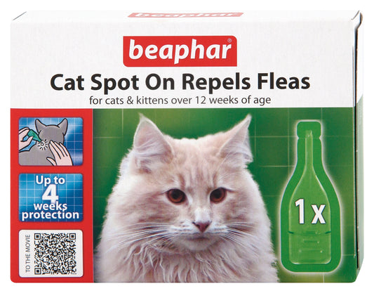 Beaphar Cat Spot On Repel Flea 4 Wk 1x 6