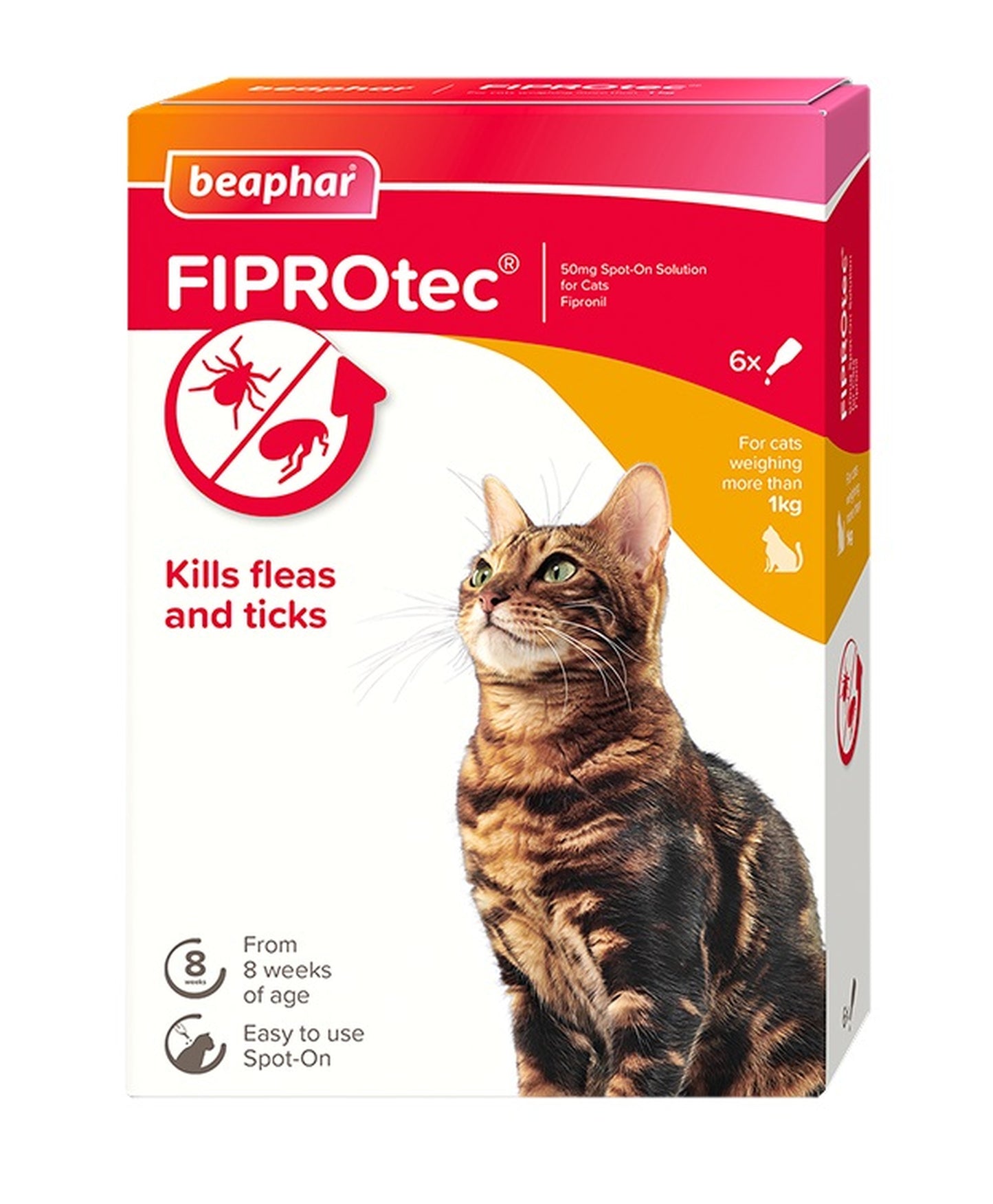 Beaphar FIPROtec Cat 6 pipettes x6