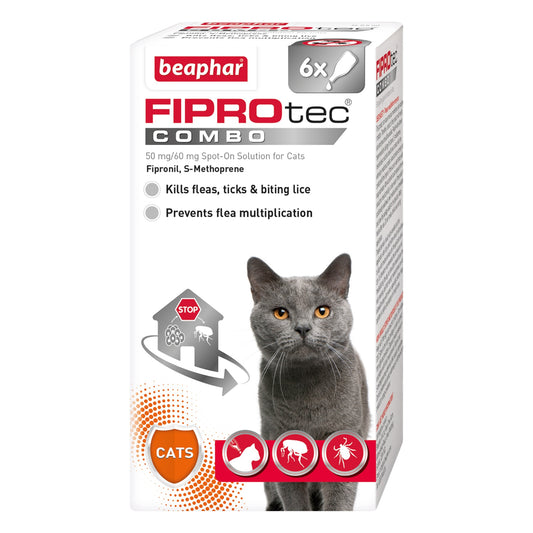 Beaphar FIPROtec COMBO Cat 6 pip x4