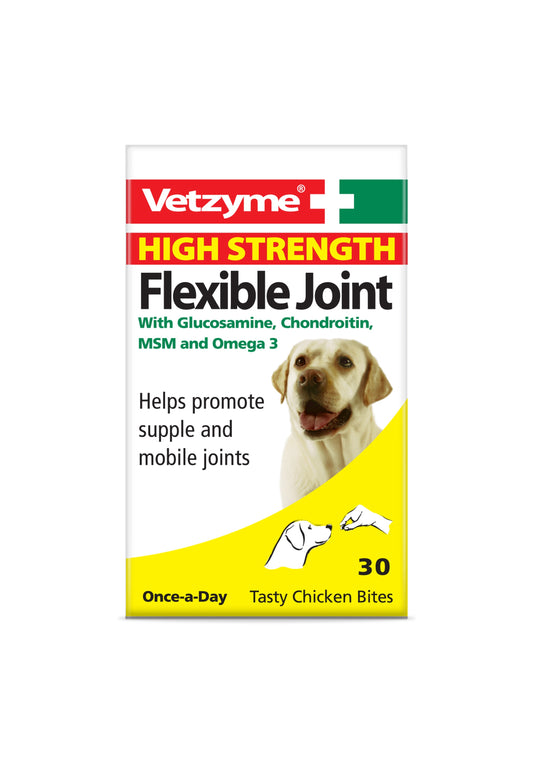 Vetzyme Flex HiStrength Joint Tabs 3x30
