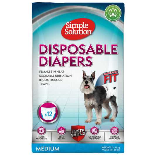 S Solution Bitch Disposable Diapers x12 Medium