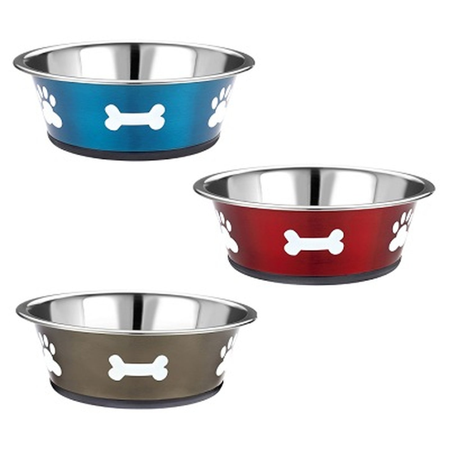 Classic Posh Paws SSteel Dish 6x2500ml