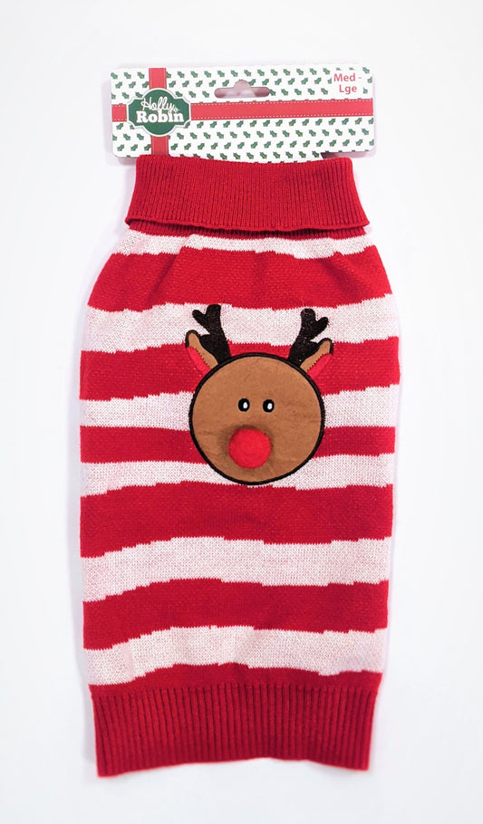 Happy Pet Xmas PomPom Reindeer Coat 16 i