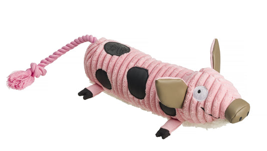 HOP Pig Jumbo Cord Dog Toy
