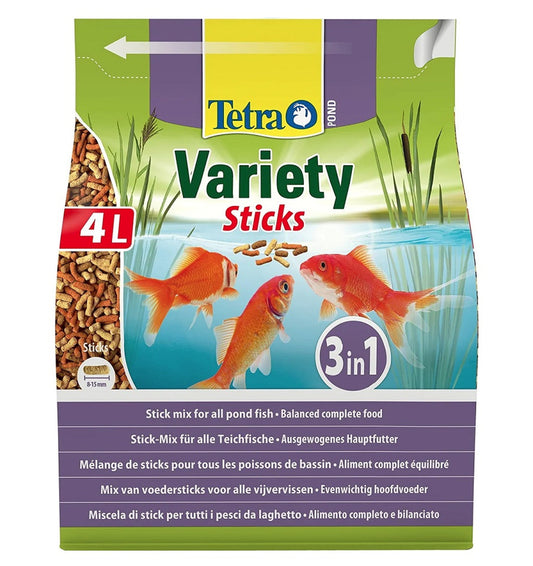 Tetra Pond Variety Sticks Bag 4 L