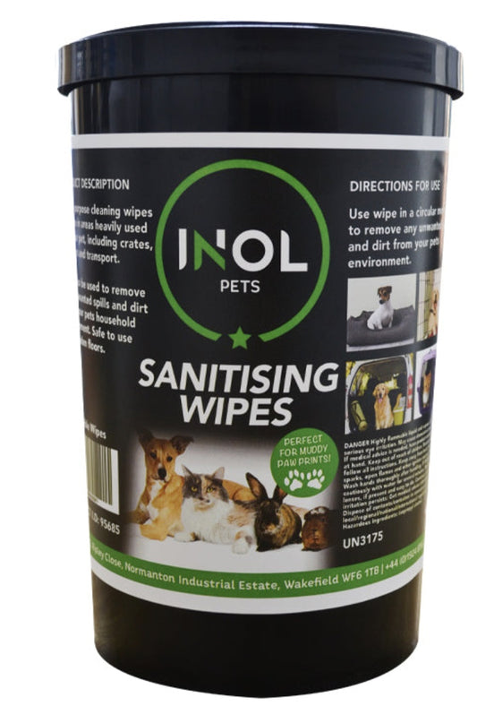 INOL Pet Sanitising Wipes (90 Wipes)