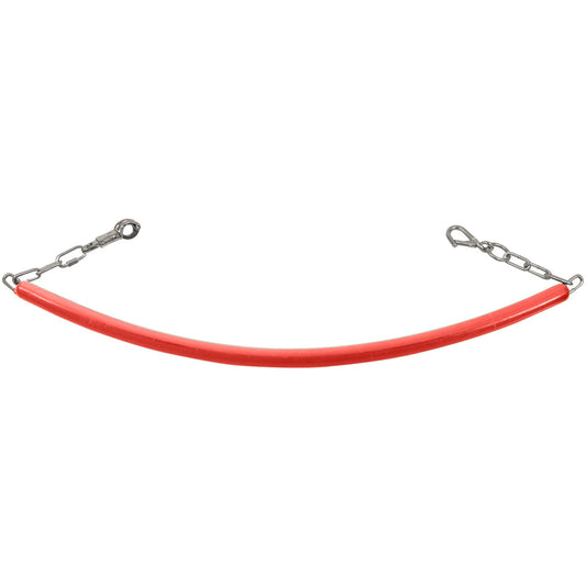 Rubber Stall Chain with Clips Red