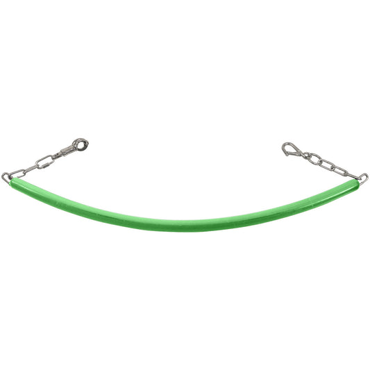 Rubber Stall Chain with Clips Green