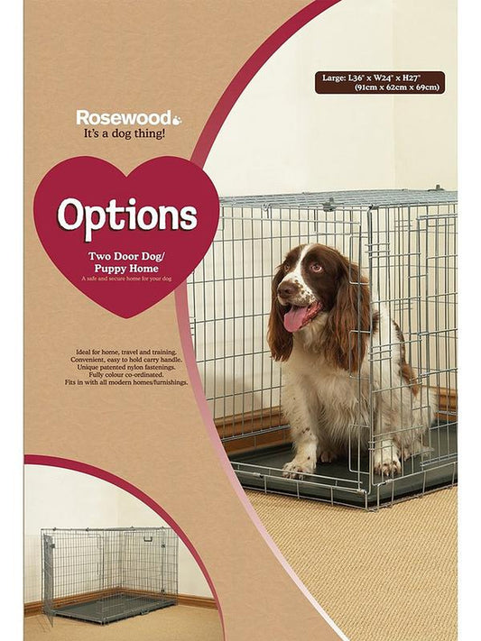 Rosewood Options Dog/Pup Home 2 Door Large