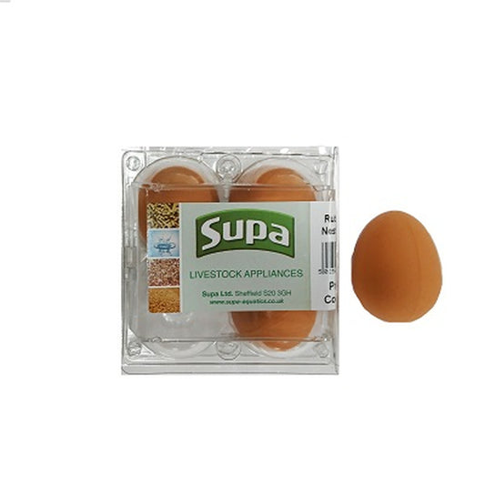 Supa Rubber Hen Nest Eggs x4