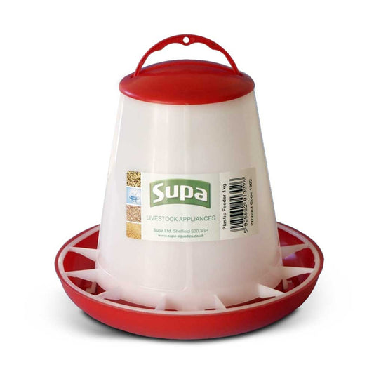 Supa Red & White Poultry Feeder 1kg x3