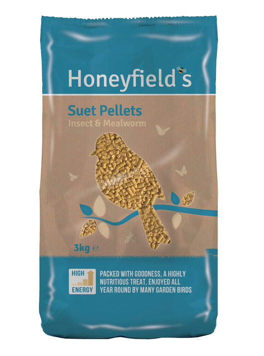 Honeyfield Suet MWorm Insect Pell 4x3kg