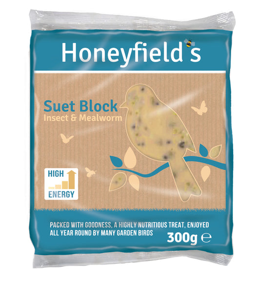 Honeyfield Suet MWorm Ins Bloc 10x300g