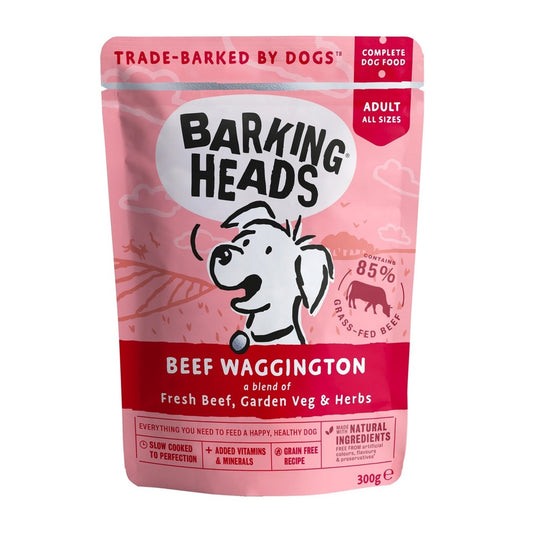 Barking Head Wet Beef Wag 10x300g