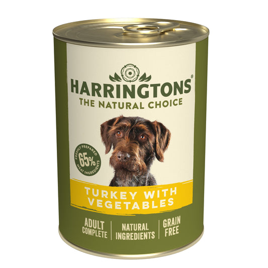 Harringtons Dog Tins GF Turkey&Veg6x400g