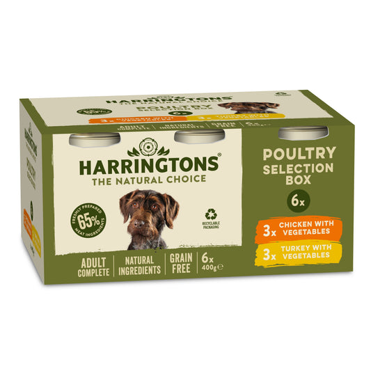 Harringtons Dog Tins GF Variety 6x400g