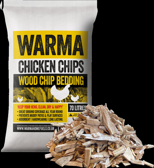 Warma Chicken Chips Woodchip Bedding 70 L