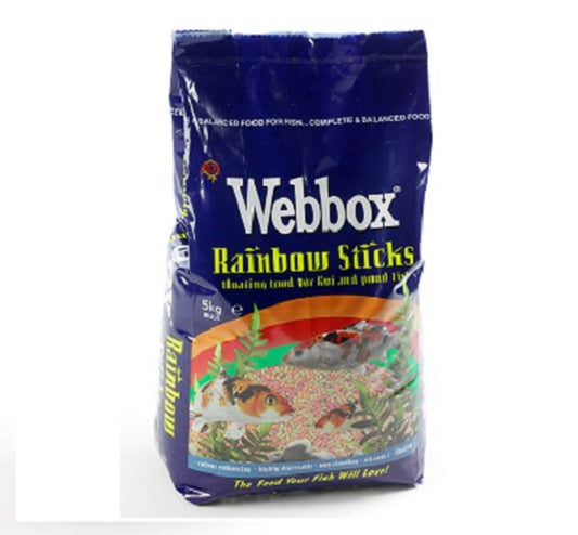 Webbox Fish Rainbow Pond Sticks 5 kg