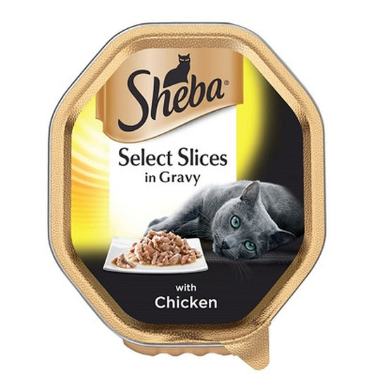 Sheba Tray Select Slices Chck CIG 22x85g