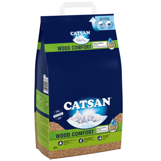 Catsan Wood Comfort Cat Litter 20 L