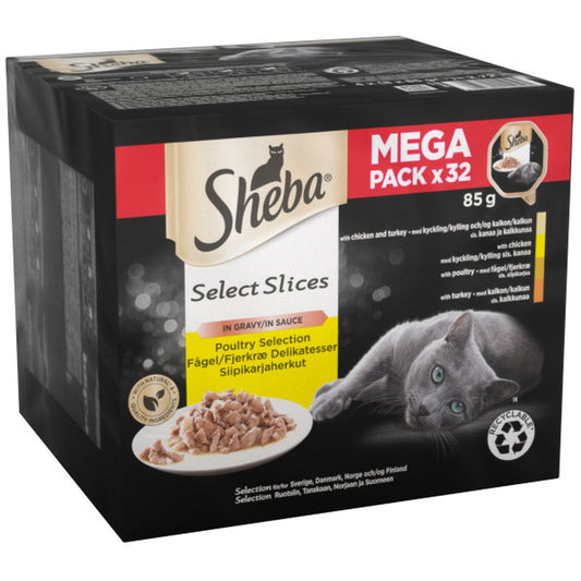 Sheba Tray Select Slices Plty CIG 32x85g