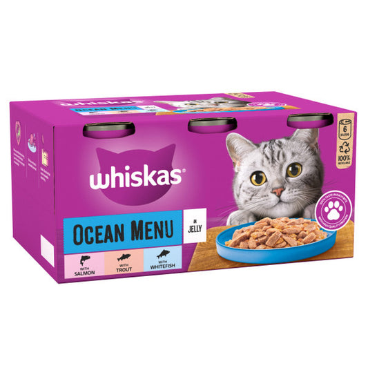 Whiskas Tins 1+ Ocean Menu CIJ 4x6x400g